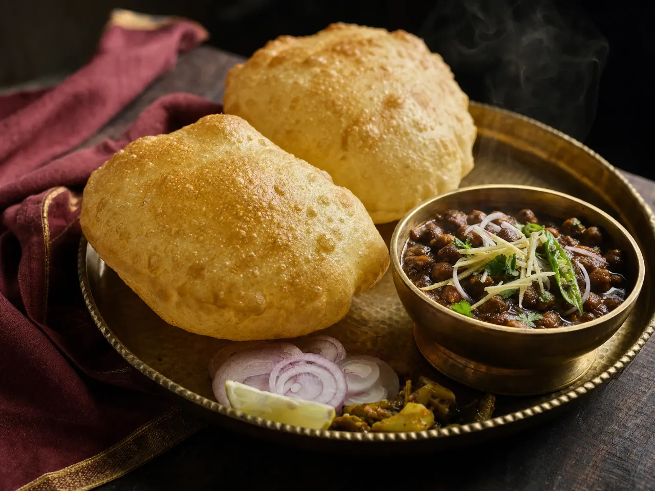 Punjabi Chole Bhature at Roots & Recipes, Matiyari Lucknow