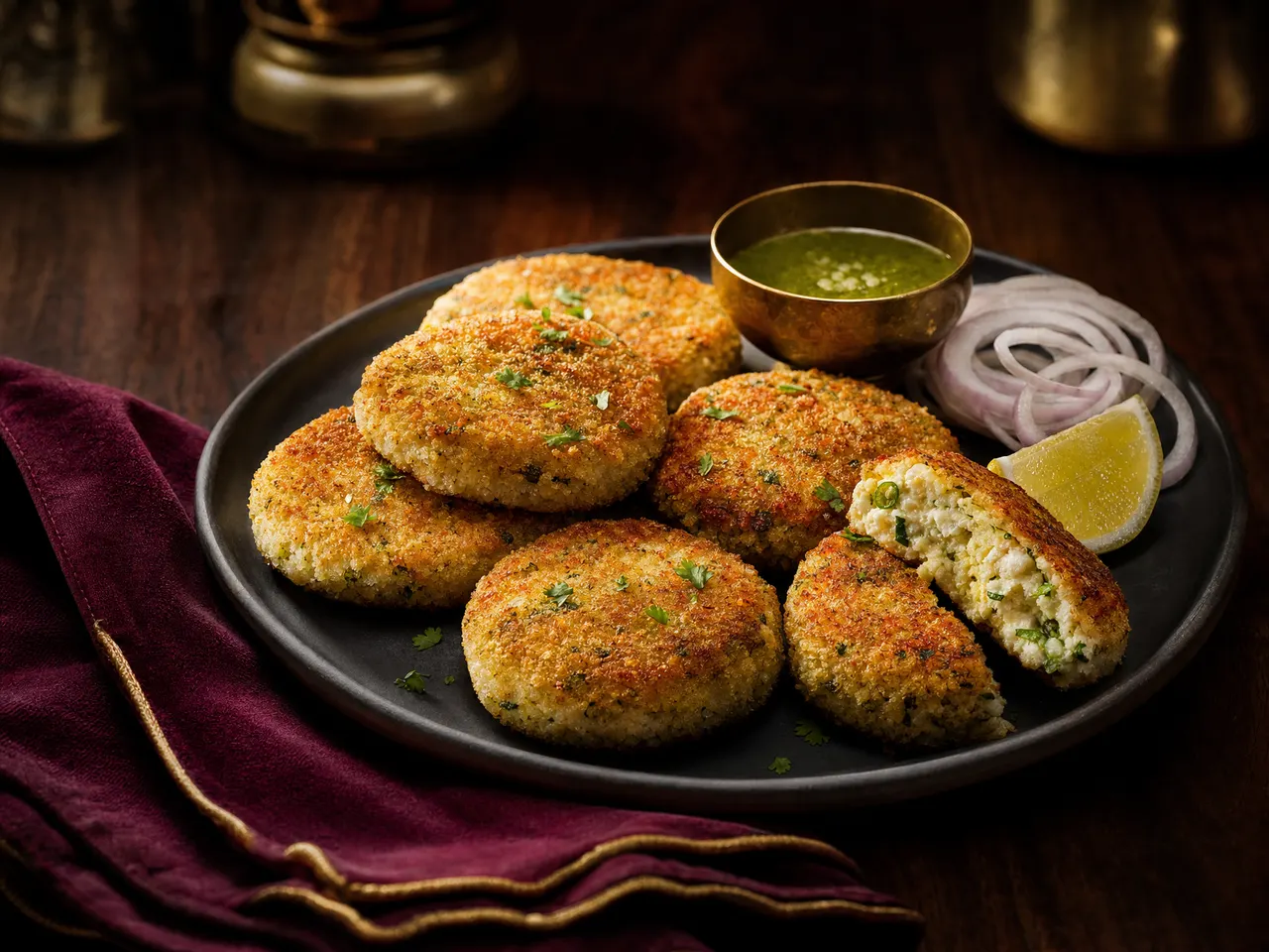 Dahi Ke Kebab at Roots & Recipes, Matiyari Lucknow